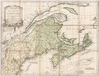 Carte de la Nouvelle-Écosse par Jefferys