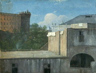 Bâtiments à Naples avec le côté nord-est