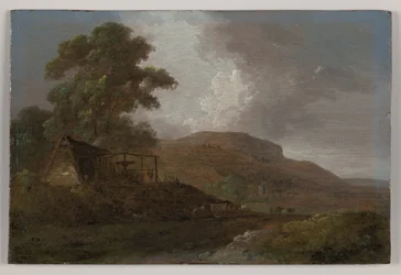 Paysage gallois avec mines de plomb