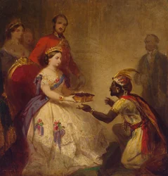 La reine Victoria donne la Bible à un chef africain (Le secret de la grandeur de l
