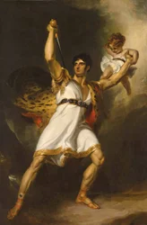 Portrait de John Philip Kemble (1757-1823), en pied, en tant que Rolla de Pizarro de Sheridan