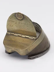 Encrier en sabot de cheval appartenant au Capitaine William Tyrwhitt Drake, Royal Horse Guards, vers 1829
