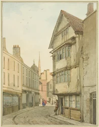 Back Street, vue vers le nord vers Baldwin Street