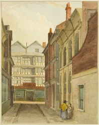Rue Mary-le-Port vue du marché aux fromages