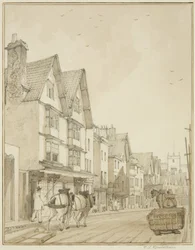 Temple Street, regardant vers le nord