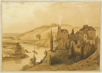 Totterdown, montrant Knowle Hill, la Bath Road et le péage de Brislington