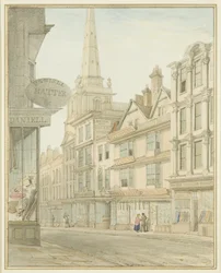 Wine Street, montrant la maison de Yeamans à droite