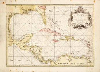 Carte du golfe du Mexique par de la Cruz
