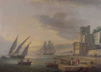 La baie de Naples vue de Posillipo, v. 1829