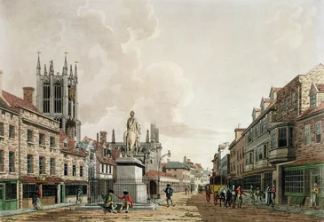 La Place du Marché, Hull, vue vers le nord