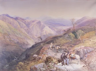 Glenshee depuis le Coude du Diable, Aberdeenshire, en direction du Spital, 1853