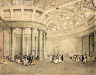 Salle des nouvelles, Central Exchange, vers 1838