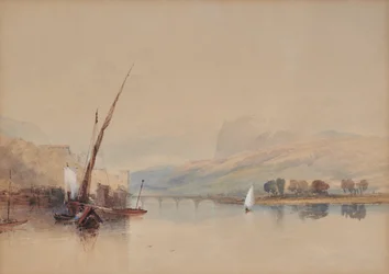 Scène de lac italien