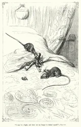 Illustration des Voyages de Gulliver par Jonathan Swift (gravure)