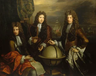 John Benbow (1653-1702), Sir Ralph Delavalle (circa 1645-1707) et Thomas Phillips (circa 1635-1693)