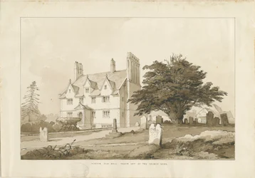 Forton Hall : dessin au lavis, nd [?1838]