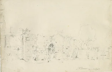 Stafford - Prieuré Saint-Thomas : dessin au crayon, nd [1839]
