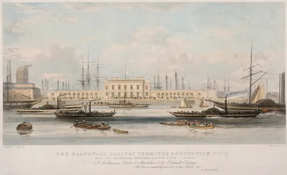 Le Terminus Ferroviaire de Blackwall et le Quai de Brunswick, Blackwall, Poplar, Londres
