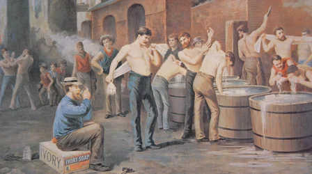 Publicité pour le savon Ivory, vers 1890