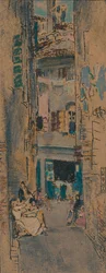 Enfileurs de perles, Venise, vers 1904