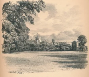 Château de Windsor depuis le Home Park, 1902