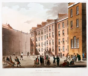 Cour intérieure, prison de Fleet, Londres, 1808-1811