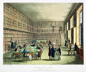 Bibliothèque de la Royal Institution, Albermarle Street, Londres, 1808-1811