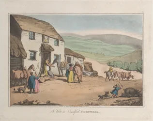 Vue de Camelford, Cornouailles, d
