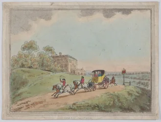 Un carrosse et quatre, de Croquis rustiques, 1787