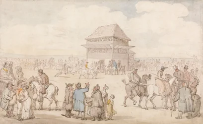 Une réunion hippique très fréquentée