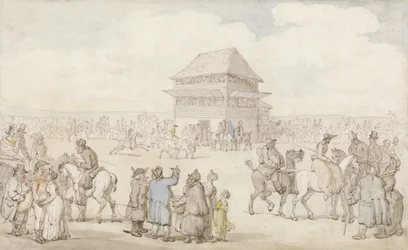 Une réunion de course bondée, vers 1805-10