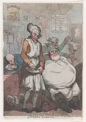 Un barbier à un sou, 1789