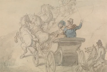 Un phaéton et six chevaux