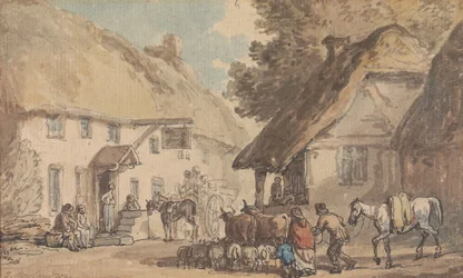 Une rue de village où l