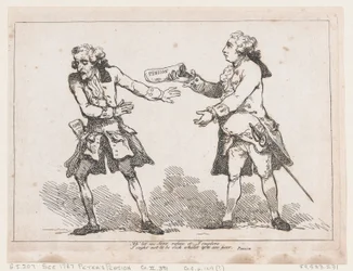 Ah laissez-moi Sire le refuser..., de la Pension de Pierre par Peter Pindar, Esq., 1787