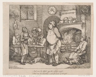 Et maintenant ses yeux levés cherchaient le plafond..., 1787