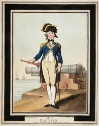Capitaine de la Royal Navy au 18e siècle