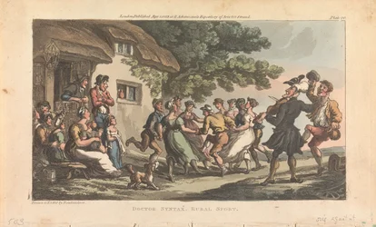 Docteur Syntax, Sports ruraux, extrait de *Le Voyage du docteur Syntax à la recherche du pittoresque*