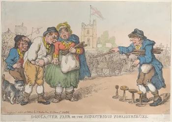 Foire de Doncaster ou les Yorkshirebites industrieux, 1808-18