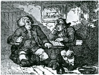 Dr Johnson et James Boswell se remettant d