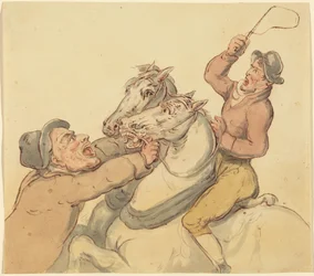 Conducteurs avec une paire de chevaux cabrés