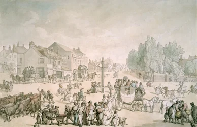 Elephant and Castle, Southwark, Londres, c1805-c1820