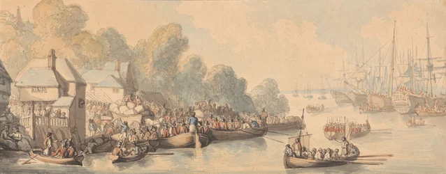 Embarquement à Southampton, le 20 juin 1794