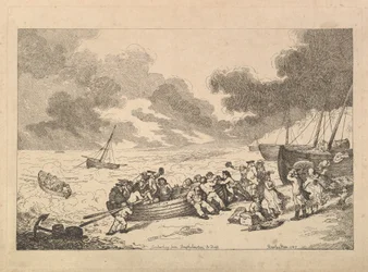 Embarquement de Brighthelmstone à Dieppe, de Imitations of Modern Drawings, 1787