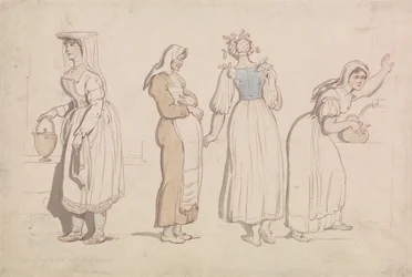 Quatre femmes près d