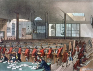 Bureau de poste général, Lombard Street, Londres, 1808