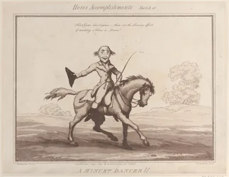 Accomplissements du cheval, croquis 10 : Un danseur de menuet !!