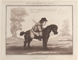 Accomplissements du cheval, Croquis 9: Un flâneur !!