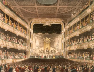 Intérieur du Covent Garden Theatre, Londres, 1808