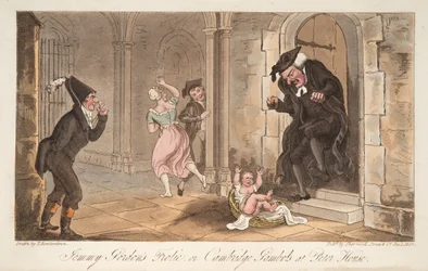 Les folies de Jemmy Gordon, ou les gambades de Cambridge à Peter House, de The English Spy, pub. 1824